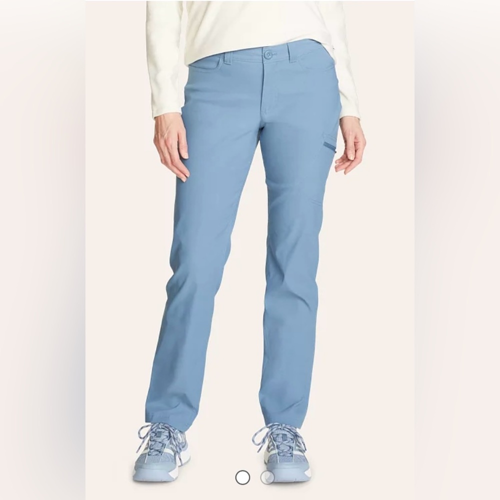 NWT Eddie Bauer women’s Rainier Sea Blue Straight Leg Pants plus size 24